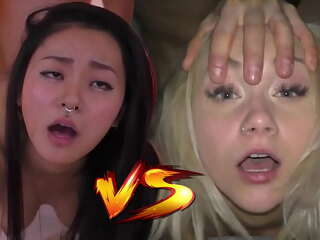 Japanese fuck toy vs czech cum dumpster - who would you like to creampie? - featuring: rae lil black & marilyn sugar